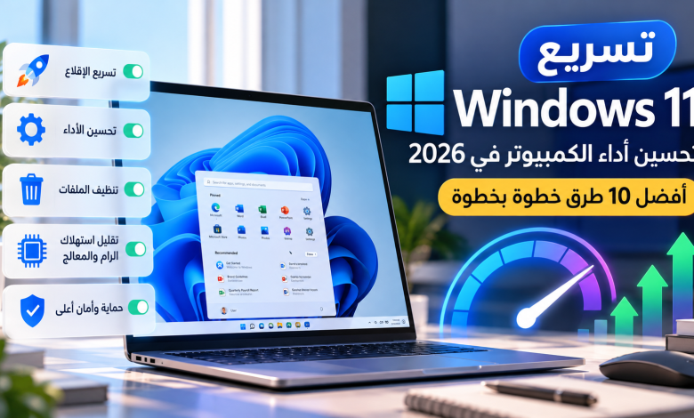تسريع Windows 11 وتحسين أداء الكمبيوتر في 2026